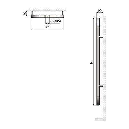 1200x450mm Spin Fırça Mat İnox Paslanmaz Çelik Parlak Black Chrome Havlupan