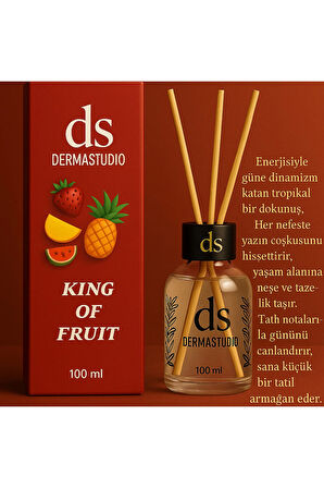 DS King of Fruit – Tropikal Meyve Kokulu Premium Bambu Oda Kokusu 100 ml