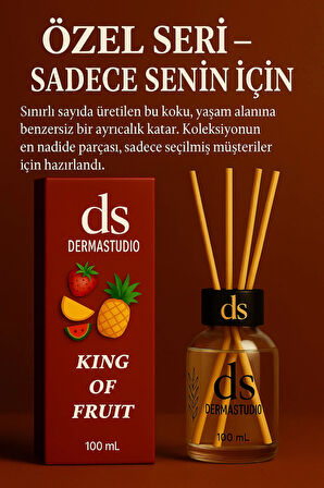 DS King of Fruit – Tropikal Meyve Kokulu Premium Bambu Oda Kokusu 100 ml
