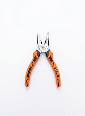BISSO 1. Kalite Profesyonel Kombinasyon Pensesi 7 İnç 180 mm - Yüksek Kalite Krom Vanadyum Çelik (Cr-V), Ergonomik İzoleli Sap, Ağır Hizmet Tipi Tel Kesici ve Genel Amaçlı El Aleti