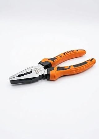 BISSO 1. Kalite Profesyonel Kombinasyon Pensesi 7 İnç 180 mm - Yüksek Kalite Krom Vanadyum Çelik (Cr-V), Ergonomik İzoleli Sap, Ağır Hizmet Tipi Tel Kesici ve Genel Amaçlı El Aleti