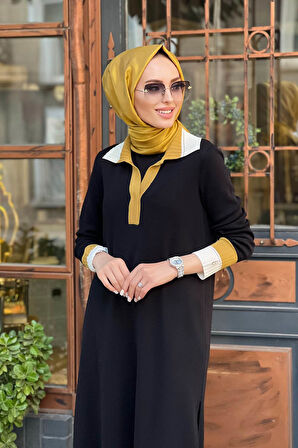 MİSS DALİDA Triko Tunik T25K-6009 Siyah