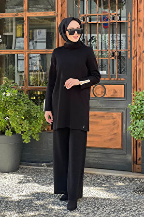 MİSS DALİDA Triko Tunik  T25K-6026 Siyah