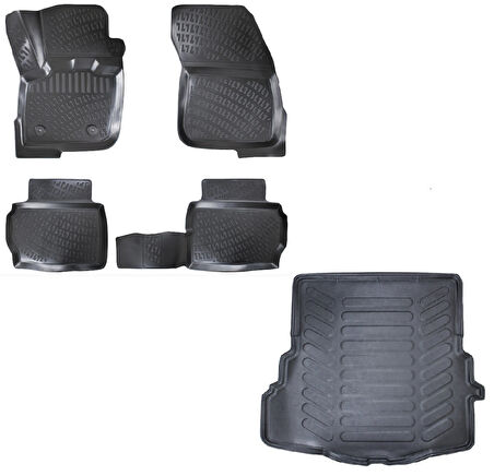 Ford Mondeo 2014 Sonrası Araca Özel Havuzlu Paspas ve Bagaj Havuzu Set