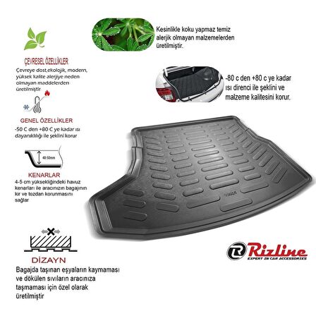 Volkswagen jetta cepsiz Bagaj Havuzu Paspası Rizline 2011+