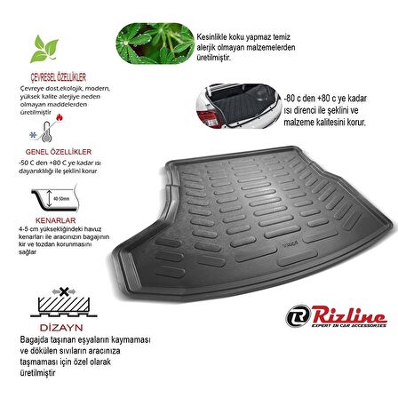 Volvo s90 Bagaj Havuzu Paspası Rizline 2016+