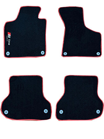 Rizline Audi A3 S-LİNE 2003-2012 Halı Paspas Siyah