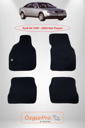 Rizline Audi A6 1997 - 2004 Araca Özel Halı Paspas Birebir Uyumlu