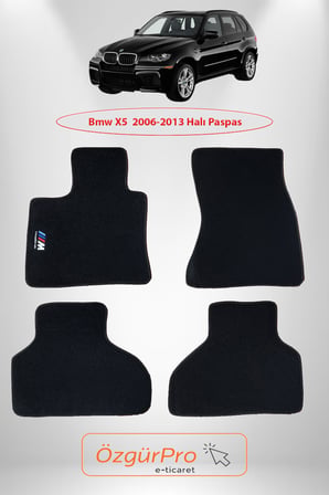 Rizline Bmw X5 2006-2013 Araca Özel Halı Paspas Siyah