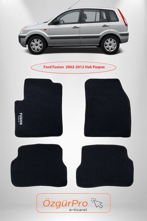 Rizline Ford Fusion 2002-2012 Araca Özel Halı Paspas Siyah
