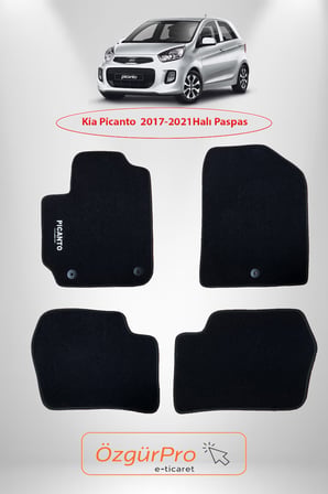 Rizline Kia Picanto  2017-2021 Klipsli Halı Paspas Araca Özel