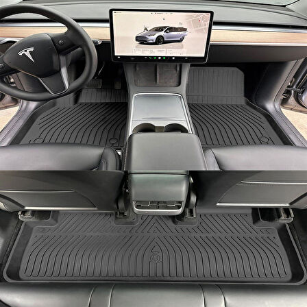 Rizline Premium Tesla Model Y 2019 Sonrası 3D Havuzlu Paspas