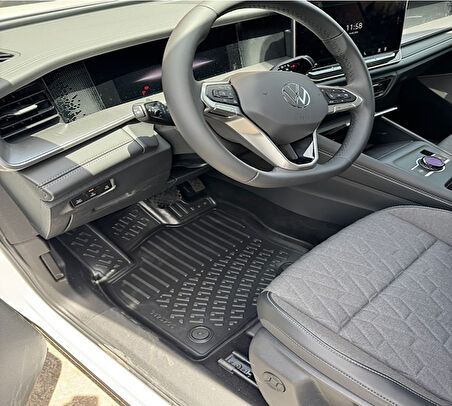 Rizline Volkswagen Tayron 2024 Ve Sonrası 3D Havuzlu Paspas Siyah