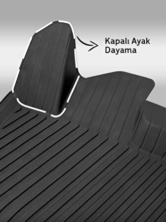 Rizline Premium Togg T10F  2025 Sonrası Uyumlu Havuzlu Paspas