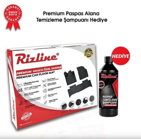 Rizline Premium Citroen C5 Aircross 2025 Sonrası Uyumlu Paspas | Elektrikli