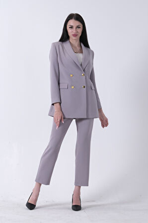Gri  Blazer Ceket Pantolon İkili Takım 0106305.06