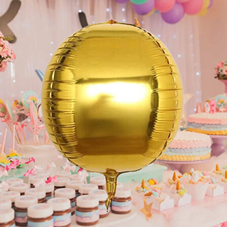 Folyo Balon 22 İnç KÜRE ALTIN GOLD
