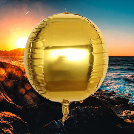 Folyo Balon 22 İnç KÜRE ALTIN GOLD
