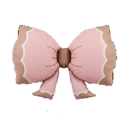 Folyo Balon Retro Papyon Pembe 91*60 Cinsiyet partisi-bebek partisi-baby shower