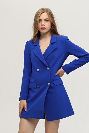Saks Astarlı Düğme Kapamalı Blazer Ceket 0105123.26