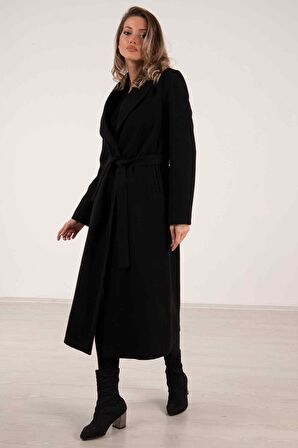 Siyah Astarlı Kaşe Kaban 0108069.01