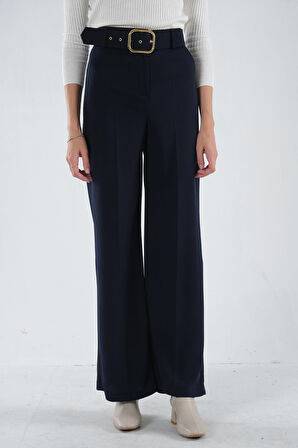 Lacivert Bol Paça Pantolon 3974959.02