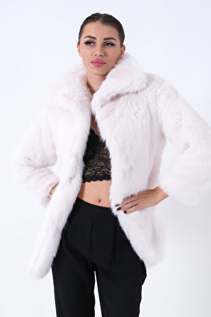 Ekru Uzun Lolita Kürk Kaban 31050729.147