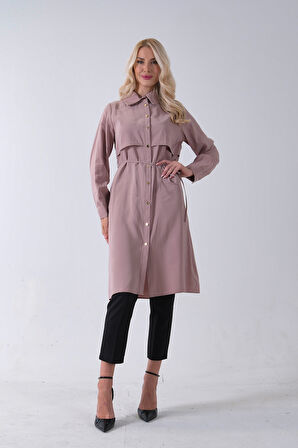 Vizon Önü Aller Detaylı Bağcıklı Modal Tunik 31050762.34