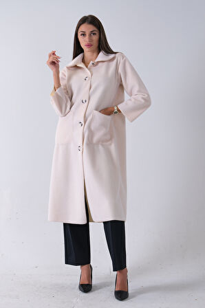 Ekru Bebe Yaka Çift Cepli Kaban 31050686.147