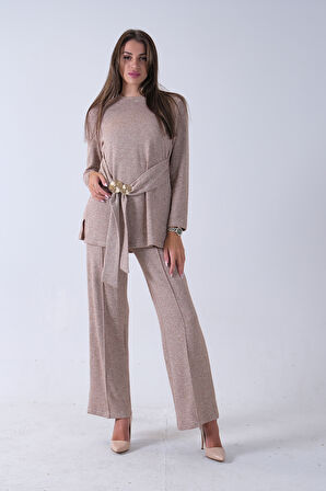 Taş Altın Toka Detaylı Pantolonlu Takım 4577282.50