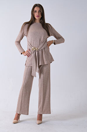 Taş Altın Toka Detaylı Pantolonlu Takım 4577282.50