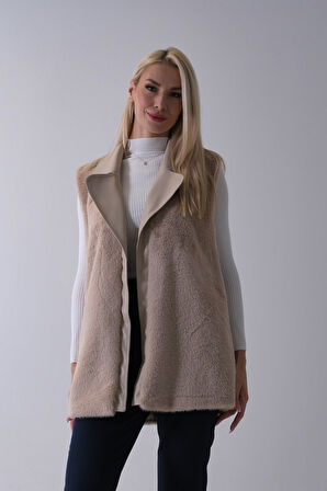 Taş Deri Yakalı Yandan Cepli Yelek 4579030.50