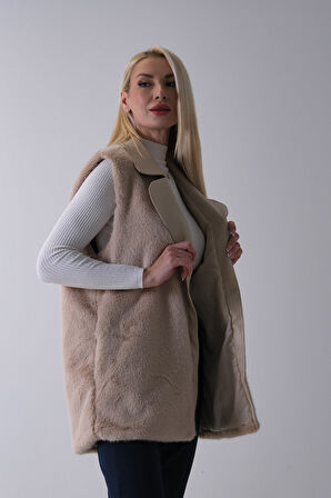 Taş Deri Yakalı Yandan Cepli Yelek 4579030.50