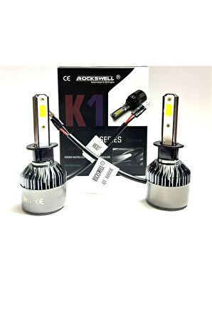 LED XENON K1 SERİSİ H1 UYUMLU 8000 LUMEN 6000 KELVİN 12V