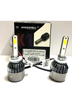 LED XENON K1 SERİSİ H27 8000 LUMEN 6000 KELVİN 12V