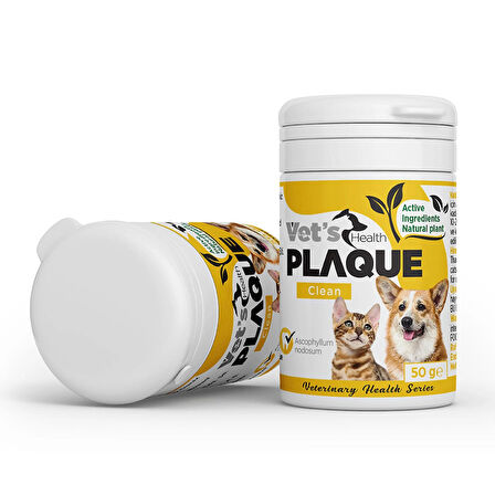 PlaqueClean Kedi ve Köpekler İçin Diş Taşı, Tartar ve Plak Giderici Ağız ve Diş Bakım Ürünü 50g