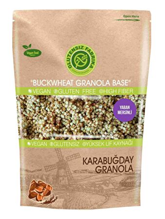 GLUTENSİZ FABRİKA YULAF & KARABUĞDAY GRANOLA 300 GRAM (YABANMERSİNLİ)