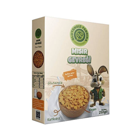 GLUTENSİZ YERLİ MISIR GEVREĞİ (CORNFLAKES) 250 GRAM