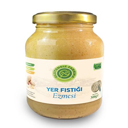 GLUTENSİZ %100 YER FISTIĞI EZMESİ 300 GRAM 