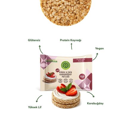 GLUTENSİZ FABRİKA Karabuğday Patlağı Kinoa&chia