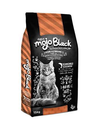 Mojo Black Sterilised Somon Balıklı Kısır Kedi Maması 15KG