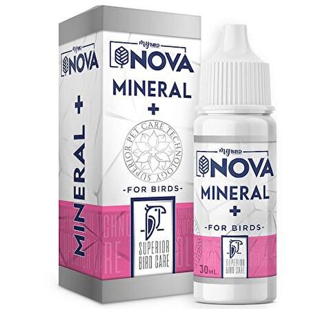 Nova Mineral Kafes Kuşları İçin Mineral Takviyesi 30 Ml