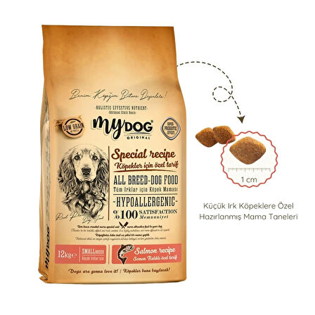 Mydog Az Tahıllı Somon Balıklı Büyük Irklar İçin Köpek Maması 12kg