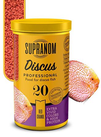 Supranom discus balık yemi red granul 250ml (20)