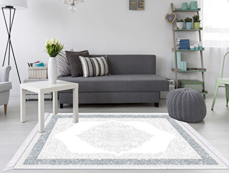 Dekoreko İnci Halı Dijital Saçaklı 2005 Desen 1