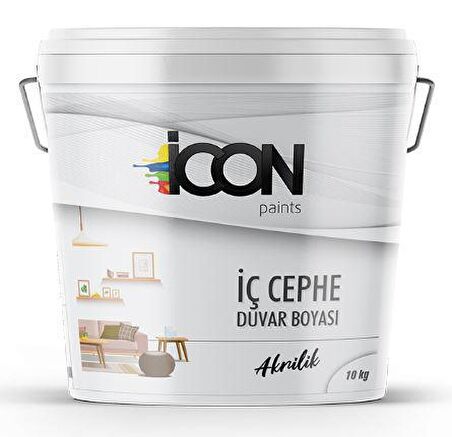 Icon Paints Akrilik Boya 10 kg İç Cephe Boyası Beyaz