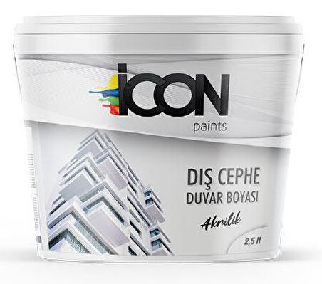 İCON AKRİLİK DIŞ CEPHE BOYASI 2,5 LT.