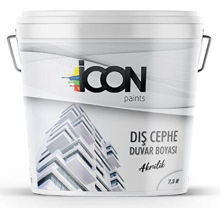 İCON AKRİLİK DIŞ CEPHE BOYASI 7,5 LT.