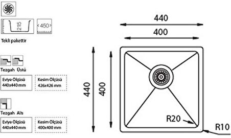 UKİNOX ME 400 40X40 EVYE