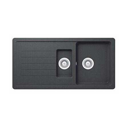 Ukinox Eviye Valente D 150L 1.5 Göz Siyah Granit G234